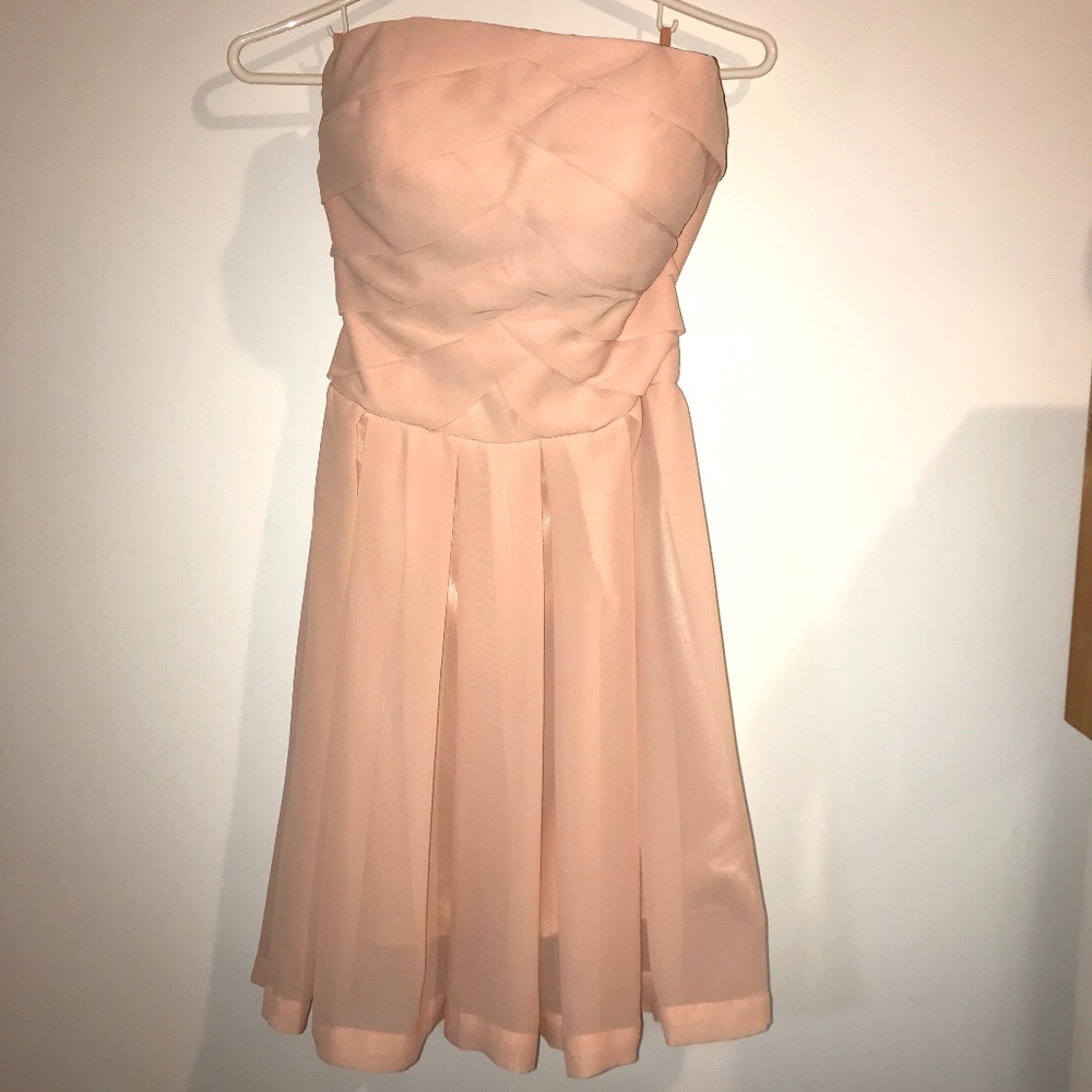 Chiffon Strapless Dress